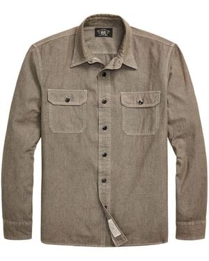 RRL Denim Shirt - Brown