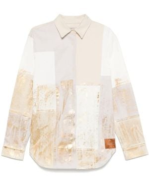 Garcia Patchwork Shirt - Natural