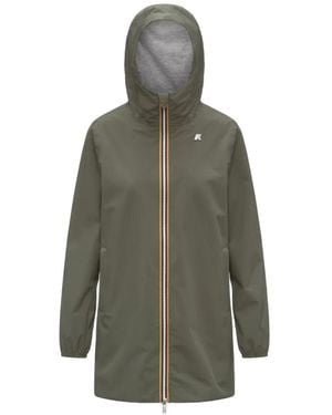 K-Way Sophie Zip-Up Coat - Grey