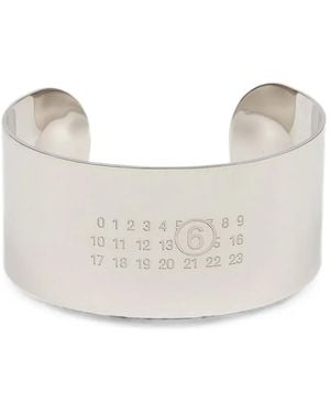 MM6 by Maison Margiela Numeric Signature Cuff Bracelet - White