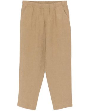 Barena Pantalon À Taille Élastiquée - Natural