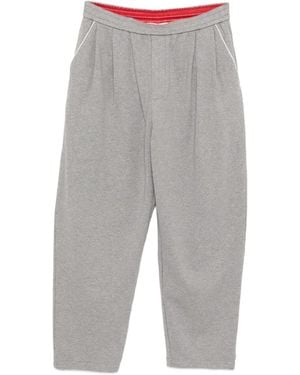CROQUIS Cotton Drawstring Trousers - Grey