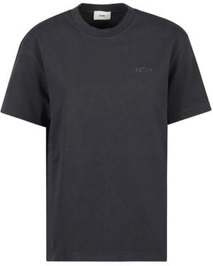 Autry Logo-Embroidered T-Shirt - Black