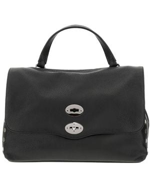 Zanellato Postina® Tote Bag mit Nieten - Schwarz