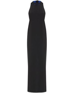 Osklen Maxikleid Mit Stehkragen - Schwarz