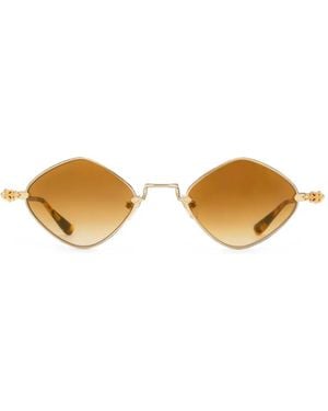 Chrome Hearts Lunettes De Soleil Diamond Dog À Monture Géométrique - Metallic