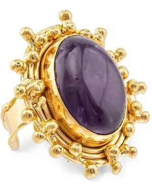 Sylvia Toledano Amethyst-Plated Ring - Metallic