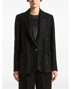 Peserico スパンコール ジャケット - ブラック