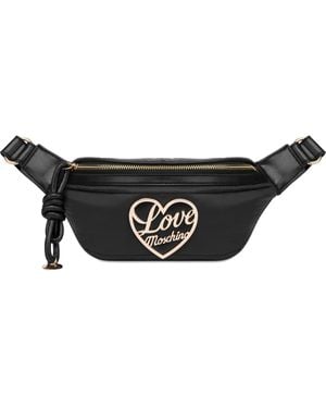 Love Moschino Marsupio Con Placca Logo - Nero