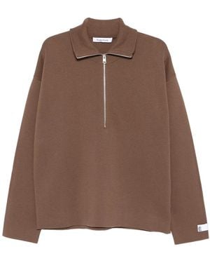 Etudes Studio Zip-Up Sweatshirt - Brown