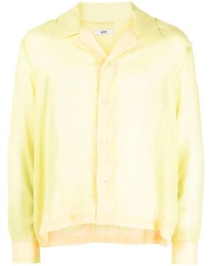 Bode Camicia Con Inserti Geometrici - Giallo