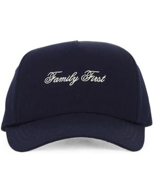 FAMILY FIRST Logo-Embroidered Baseball Cap - Blue