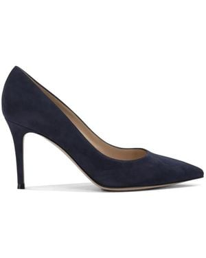 Gianvito Rossi Pointed-Toe Court Shoes - Blue