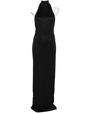 sachin and babi light blue dress Elegant Strapless Backless Black Maxi Dress for Effortless Summer Styl –  Canary Houze main image 1