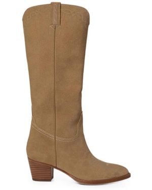 Ralph Lauren Botas Harpher De Ante - Marrón