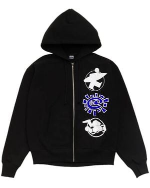 Stussy Sudadera Always Stack Con Capucha Y Cremallera - Negro