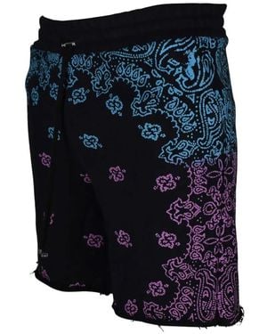 Amiri Shorts Mit Bandana-Print - Blau
