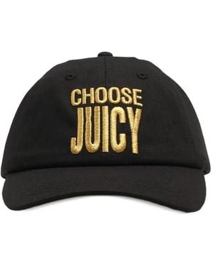 Juicy Couture Gorra Con Logo Bordado - Negro