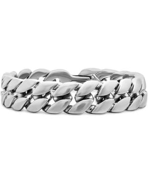 David Yurman Sterling Curb Chain Bracelet (14.5Mm) - White