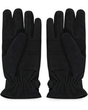 Moorer Gants À Boutonnière - Black