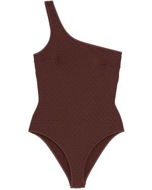 Duskii Badeanzug Mit Asymmetrischem Ausschnitt - Braun