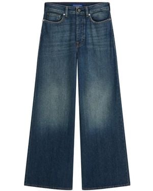 Scotch & Soda Wide-Leg Whiskered Jeans - Blue