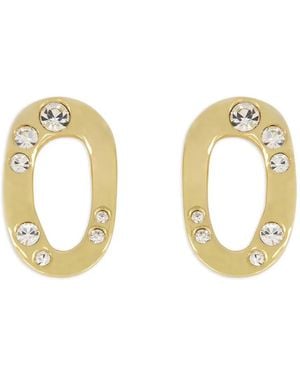 APOA Pendientes Zeynah Con Cristal - Metálico