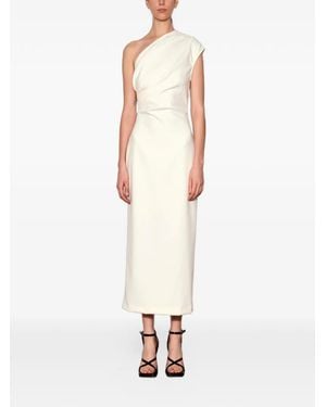 Wynn Hamlyn Ruby One-Shoulder Maxi Dress - White