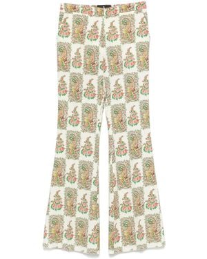 Etro Hose Mit Paisleymuster - Natur