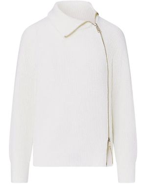 Liu Jo Wool Blend Sweater With Zip - White