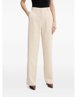 Guess Pressed-Crease Tailored Trousers - Natural