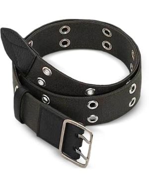 Golden Goose Grommet Belt - Black