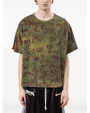 Vivienne Westwood Oversized Graphic-Print T-Shirt - Green