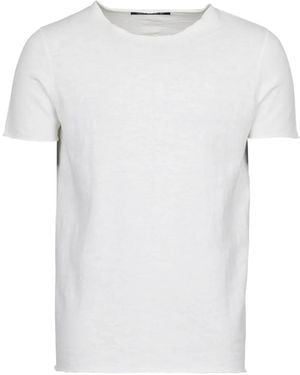 Hannes Roether Raw-Cut Edge T-Shirt - White