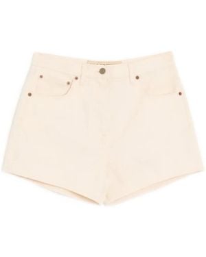 Valentino Garavani Vgold Denim Shorts - Natural
