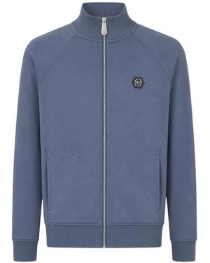 Philipp Plein Tracksuit Jacket Ls Racing Club - Blue