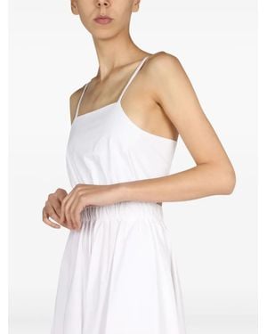 Department 5 Tie Back-Fastening Dress - White