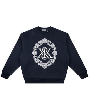 Kith Sweatshirt mit Logo-Print - Blau