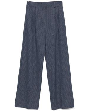 Maje Pinstriped Tailored Pants - Blue