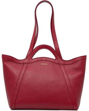 Coccinelle Leather Tote Bag - Red