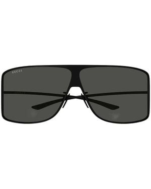 Gucci Mask Geometric-Frame Sunglasses - Black