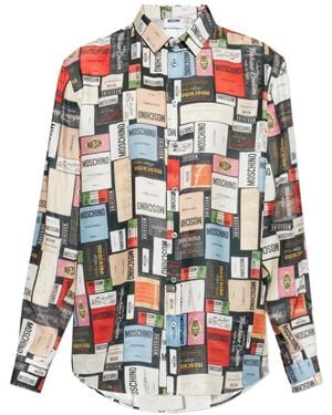 Moschino Silk Shirt With Print - White