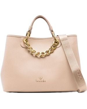 Braccialini Chain-detail Leather Tote Bag - ナチュラル