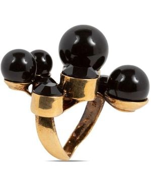 Dries Van Noten Ornamented Ring - Black