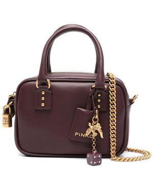 Pinko Mini Bowling Tote Bag - Purple