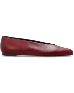 Neous Point Leather Pumps - Red