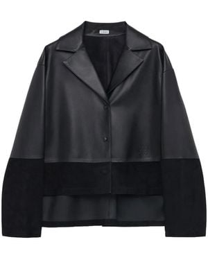 Loewe Button Panelled Blouse - Black