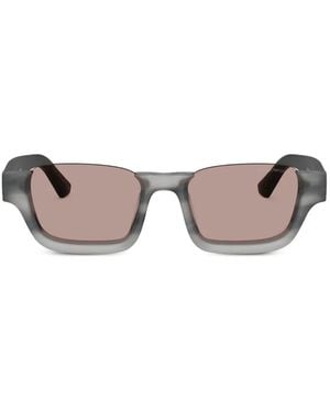 Emporio Armani Lunettes De Soleil À Monture Rectangulaire - Pink