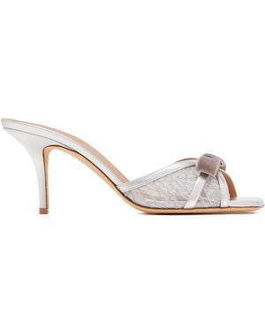 Malone Souliers Malone Bow Lace Sandals - Metallic