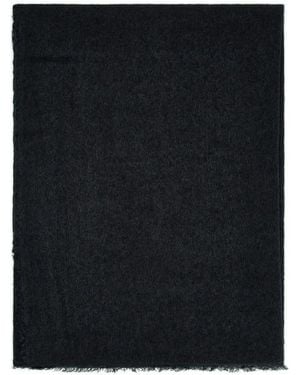 Faliero Sarti Lulu Frayed-Edge Scarf - Black